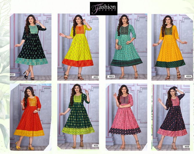 Golden Fashion Forever 1 Ethnic Wear Wholesale  Anarkali Kurti Collection